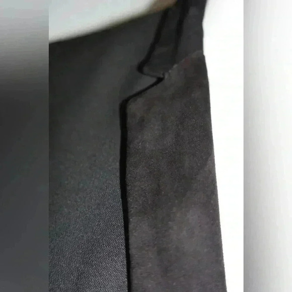 Maje Women's Enes Blazer with Goatskin Suede Black Size 38 EUC Retail $595 - Picture 5 of 7